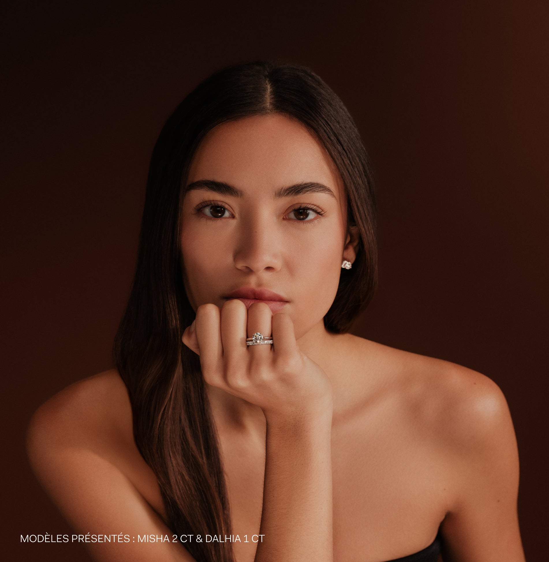 Alliance tour complet diamant or jaune Dalhia 9