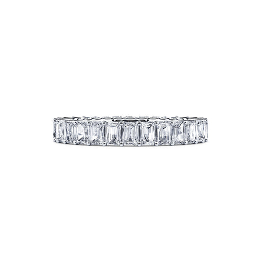 Elena&nbsp;-&nbsp;Alliance platine diamant émeraude #2