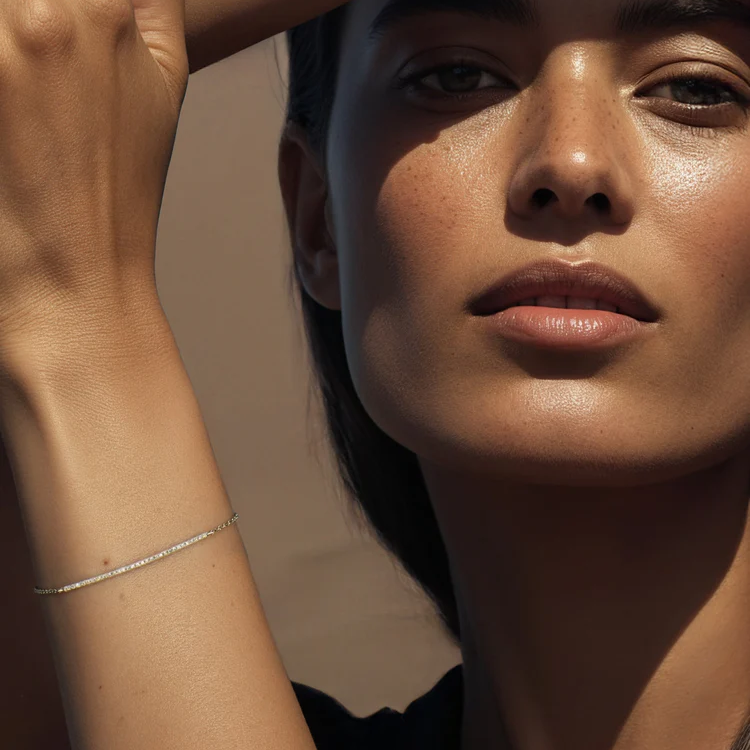 Bracelet diamant or jaune Linea 3