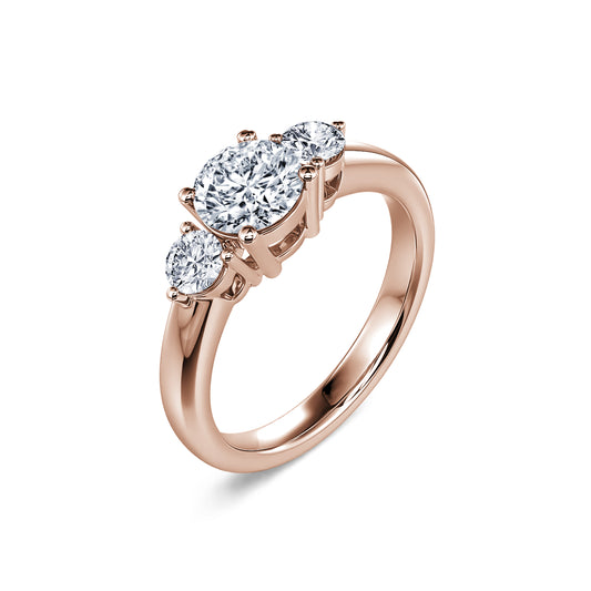 Alaia Lab&nbsp;-&nbsp;Bague de fiançailles or rose diamant de synthèse #2