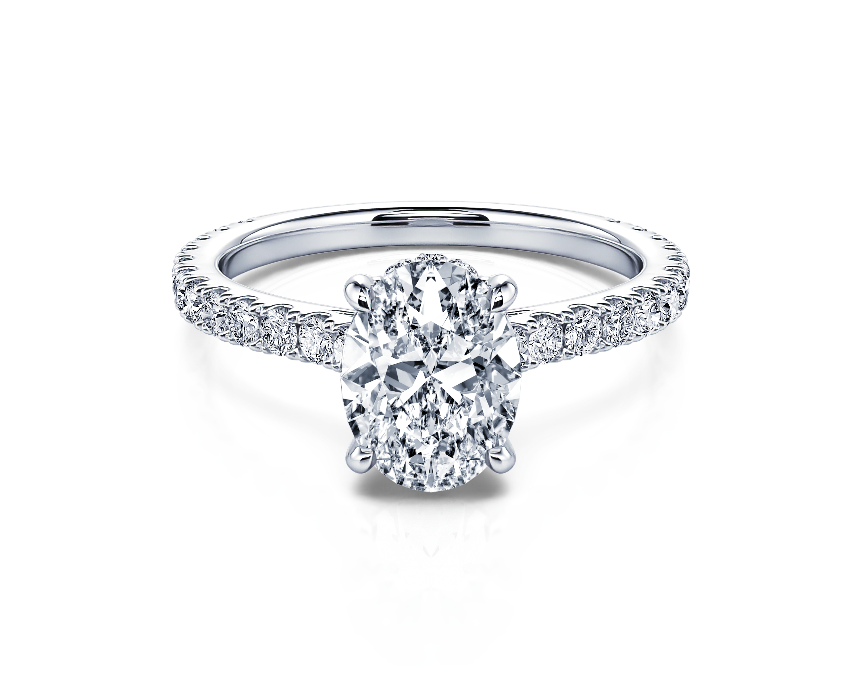 Bague de fiançailles Zeina platine