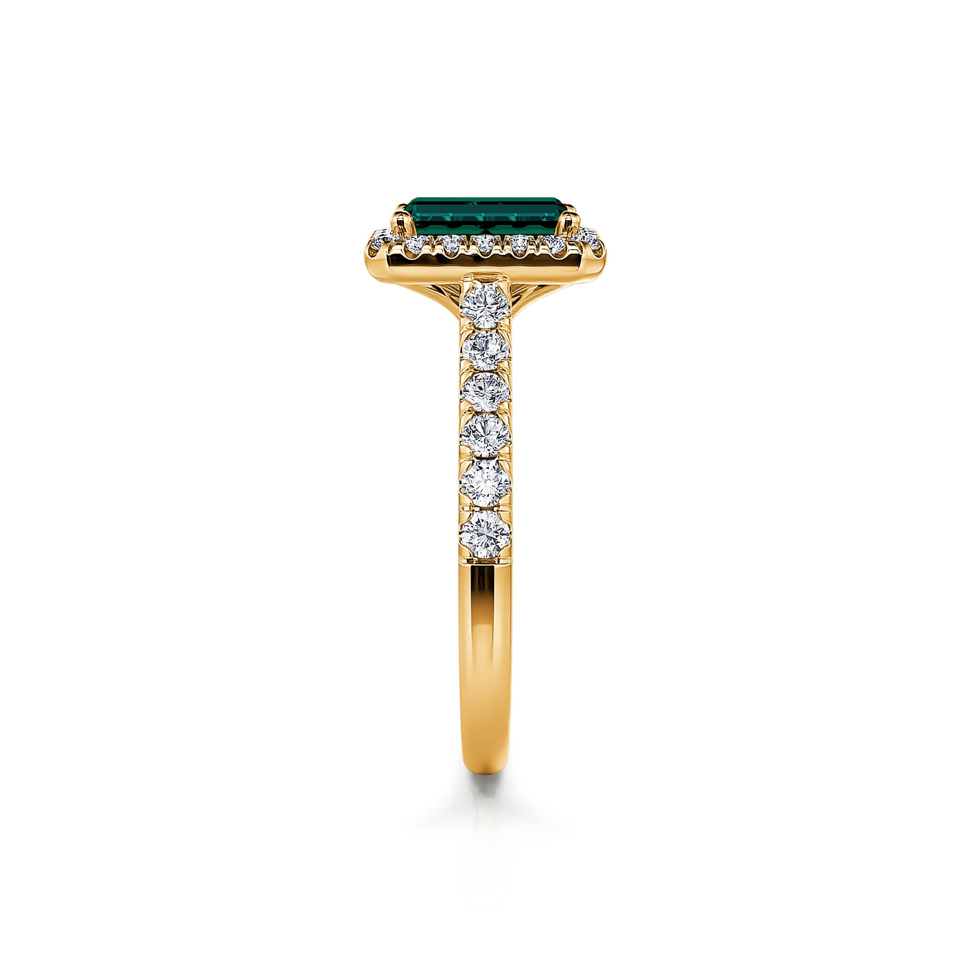 Bague de fiançailles or jaune tourmaline verte émeraude Gabriella Tourmaline Verte 3