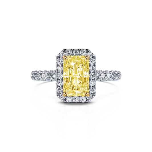 Raphaella Lab&nbsp;-&nbsp;Bague de fiançailles platine diamant de synthèse #1