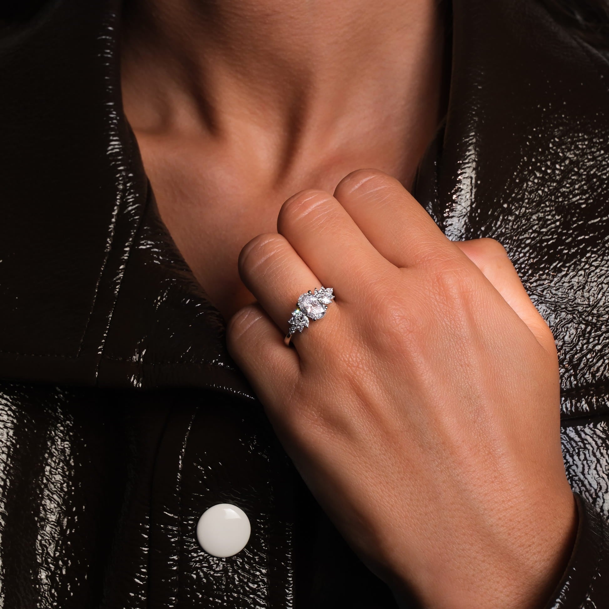 Bague de fiançailles or jaune diamant Loly 5