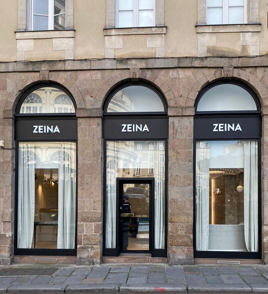 Devanture bijouterie Rennes Zeina