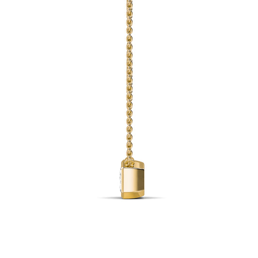 Riva Emeraude Lab&nbsp;-&nbsp;Collier or jaune diamant de synthèse émeraude #2