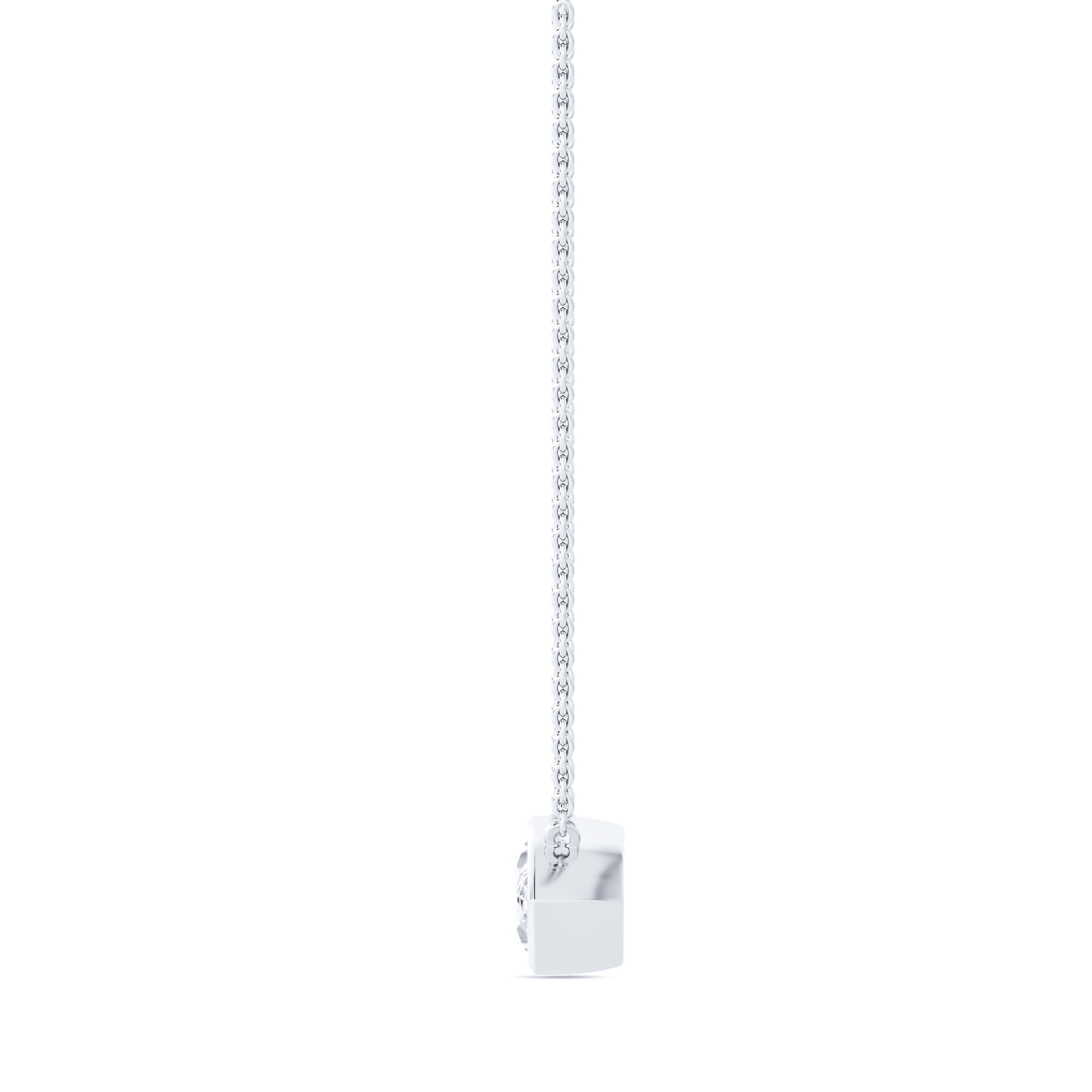 Collier or blanc diamant de synthèse marquise Riva Marquise Lab 3