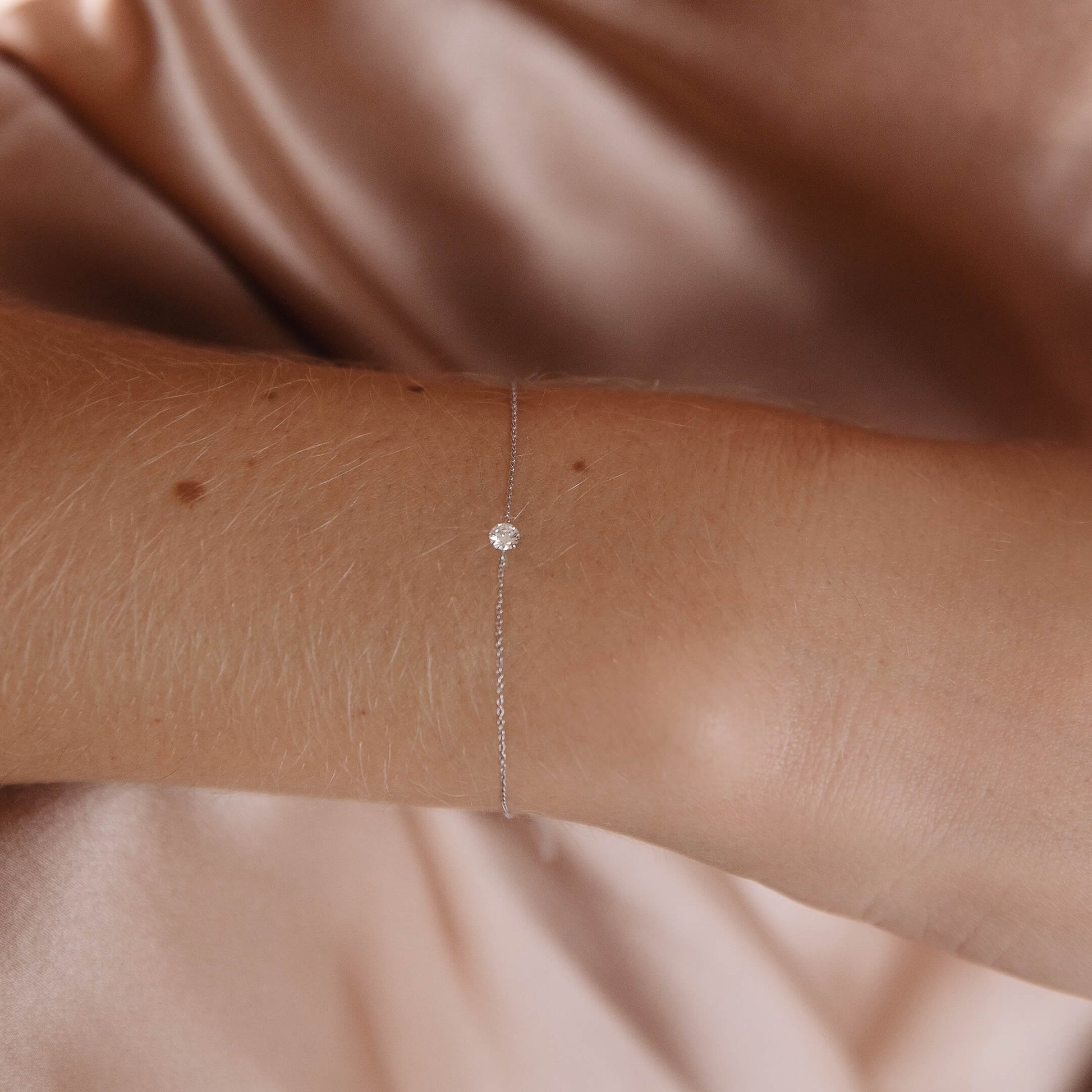Bracelet diamant solitaire or jaune Shir 4