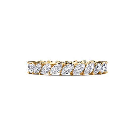 Sofia Lab&nbsp;-&nbsp;Alliance or jaune diamant de synthèse navette #2