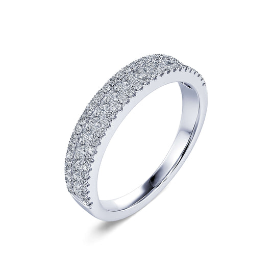 Adriana&nbsp;-&nbsp;Alliance demi tour diamant platine #1