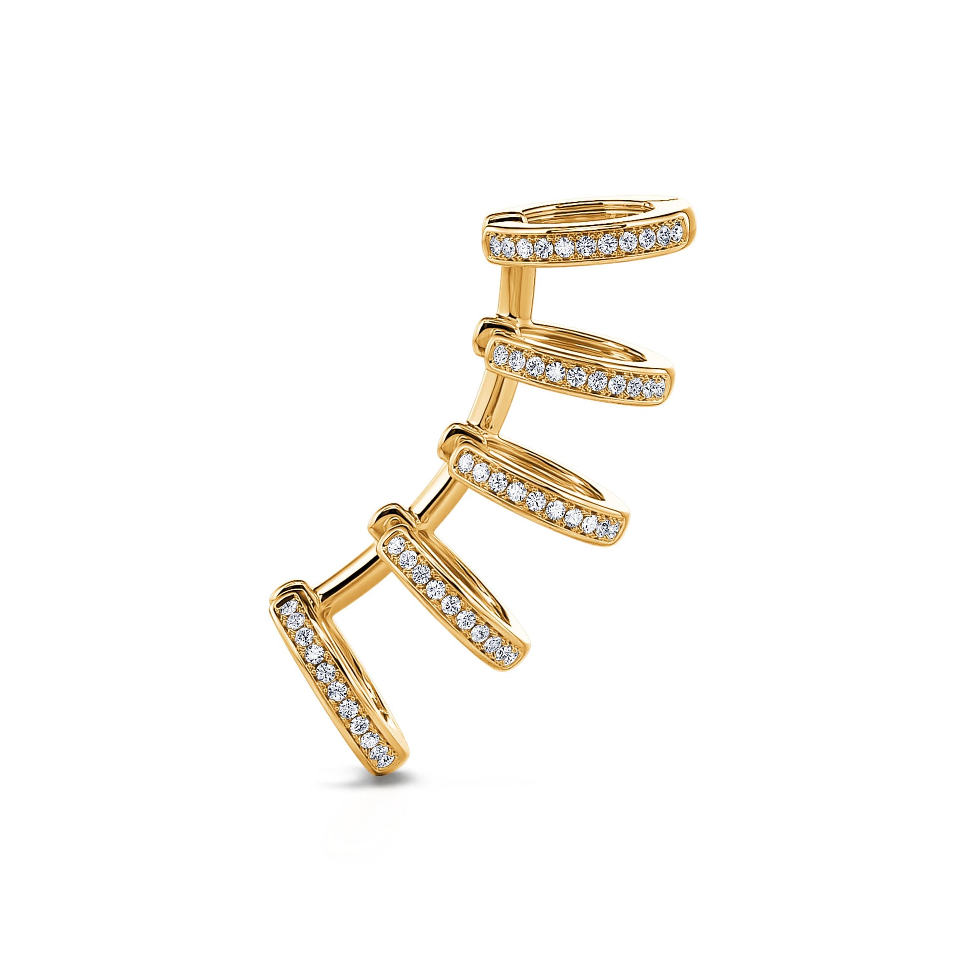 Mono boucle d'oreille clip or jaune Agnès 1