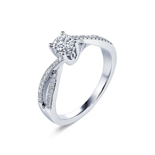 Alessandra&nbsp;-&nbsp;Solitaire platine diamant #2