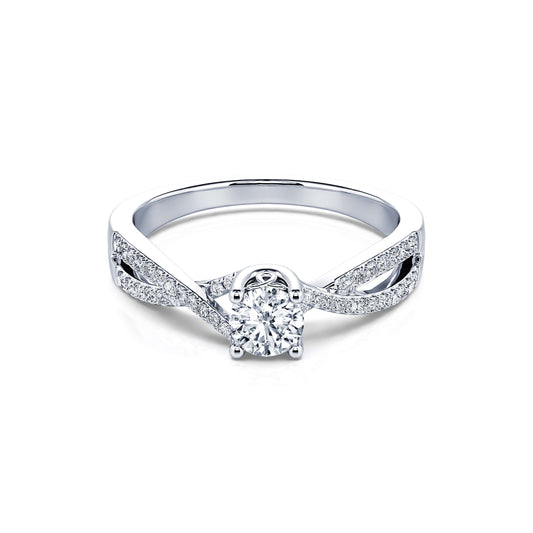 Alessandra - Solitaire platine diamant #1