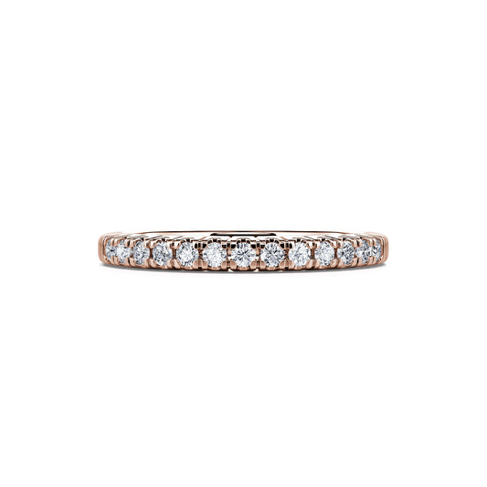 Aliah&nbsp;-&nbsp;Alliance demi tour or rose diamant #2
