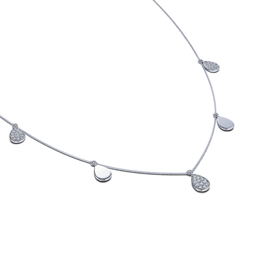 Alma - Collier or blanc multi pendantifs #1