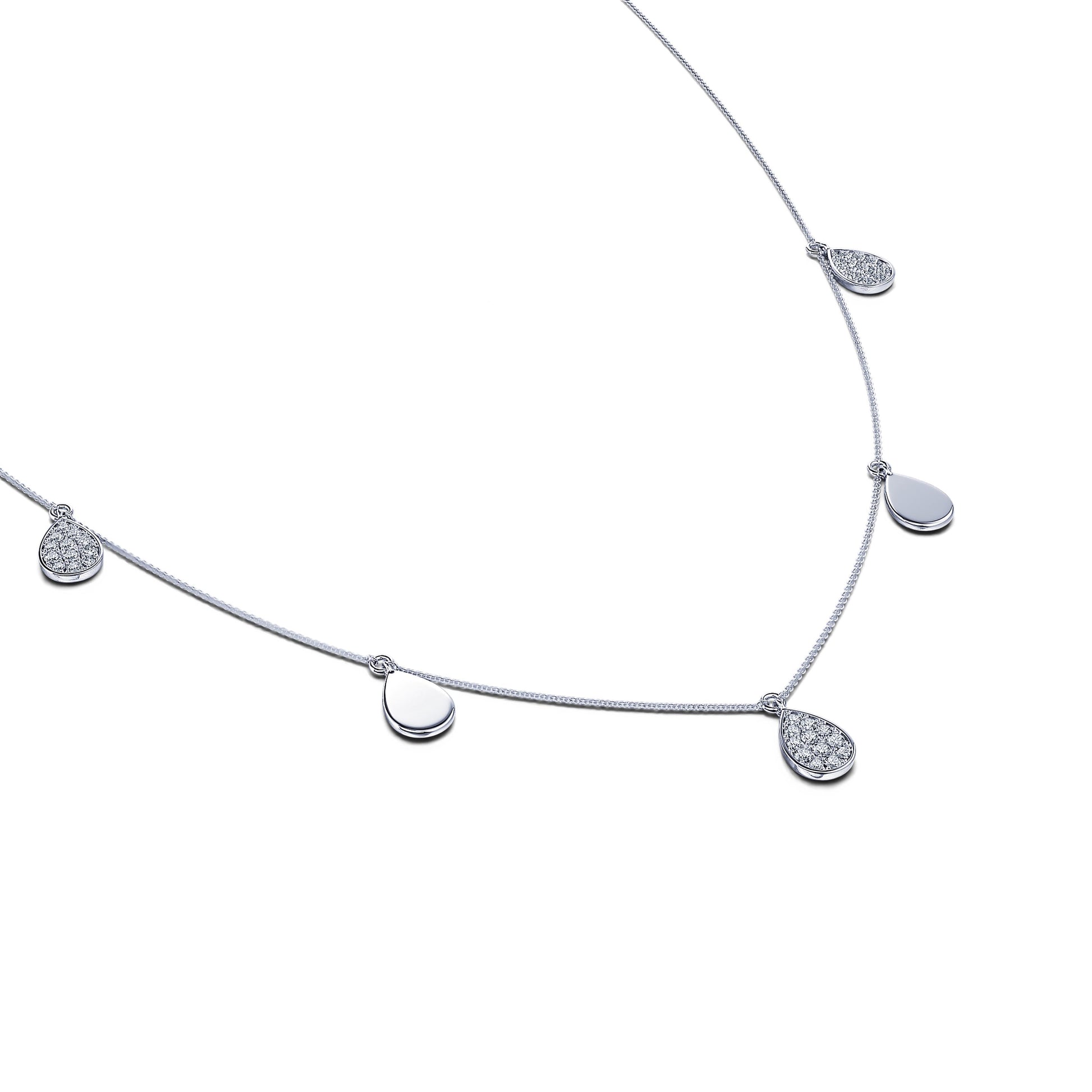Collier or blanc multi pendantifs Alma 1