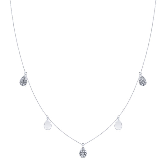 Alma - Collier or blanc multi pendantifs #2