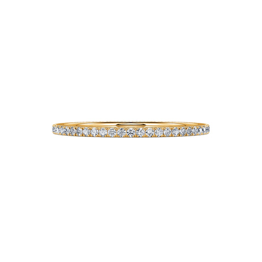 Ambre&nbsp;-&nbsp;Alliance tour complet diamant or jaune #2