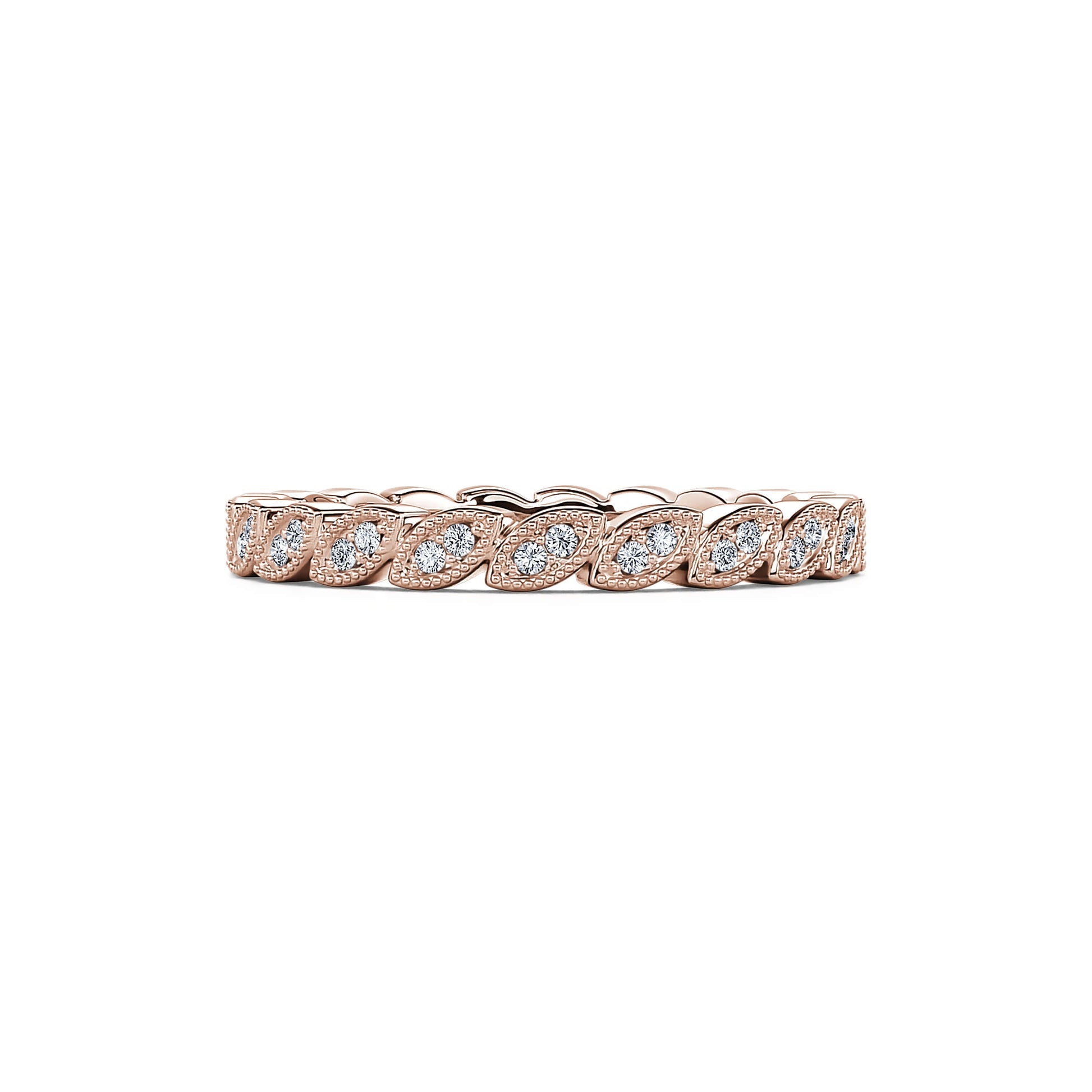 Alliance diamant or rose Anaïs 2