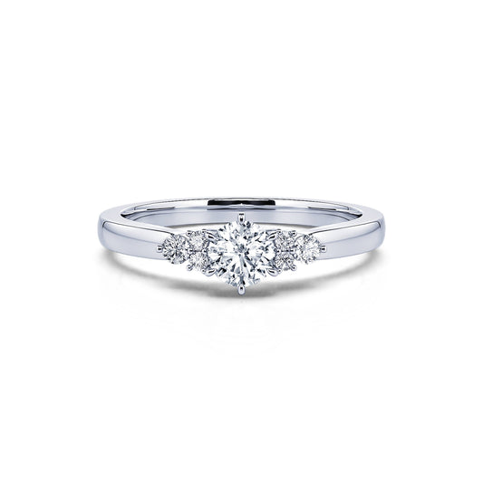 Angie - Solitaire diamant platine #1
