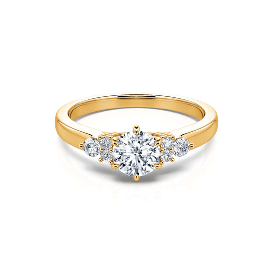 Angie Lab&nbsp;-&nbsp;Solitaire diamant de synthèse or jaune #2
