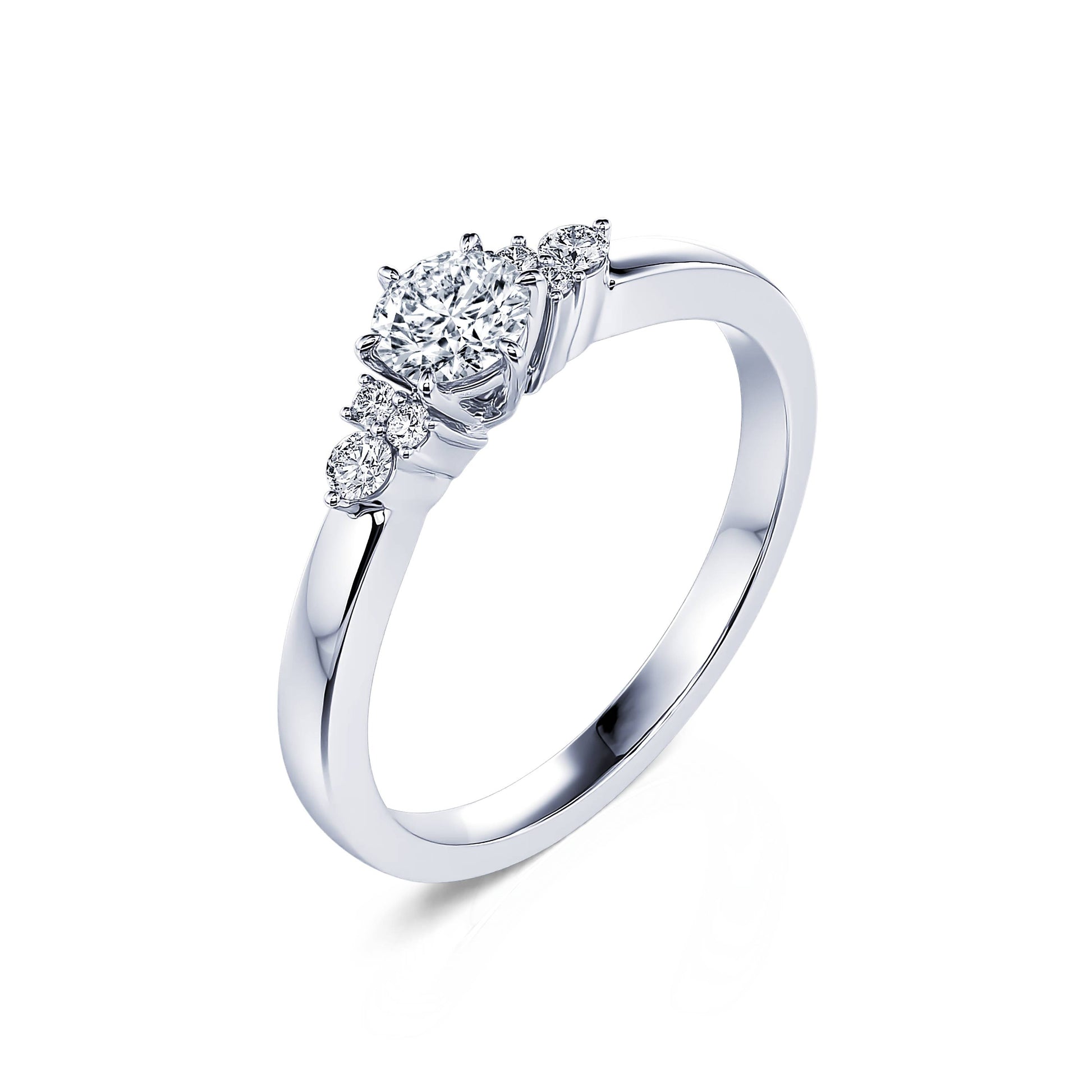 Solitaire diamant platine Angie 3