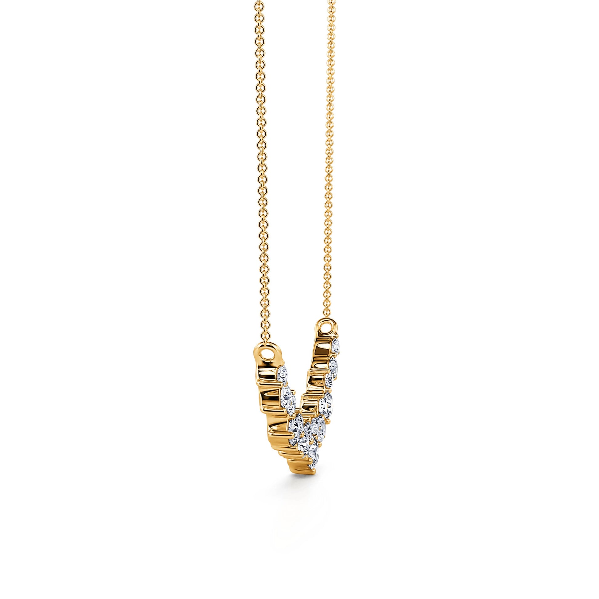 Collier or jaune multi pierres Annette M 3