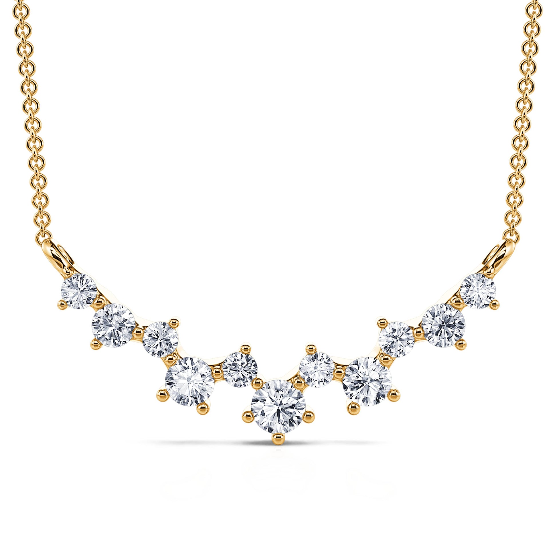 Collier or jaune multi pierres Annette S 2