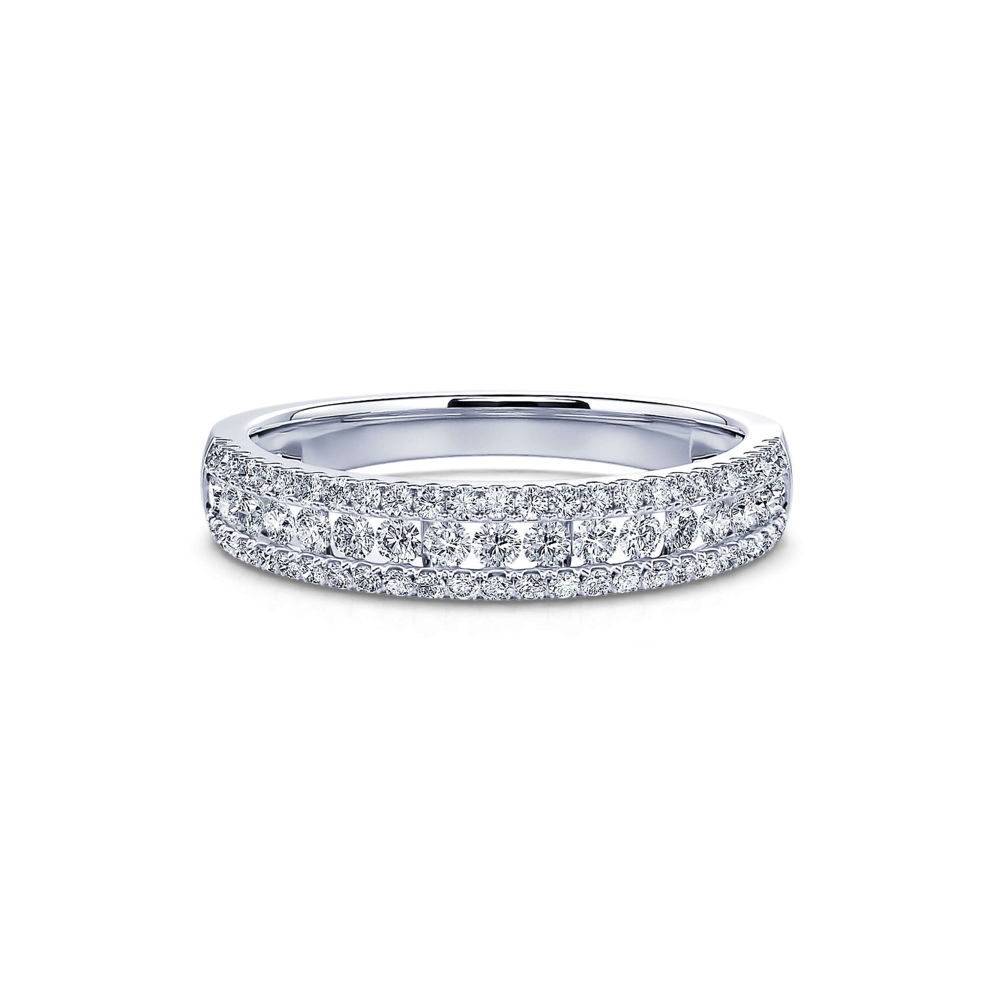 Alliance mariage platine diamant Aphrodite 3