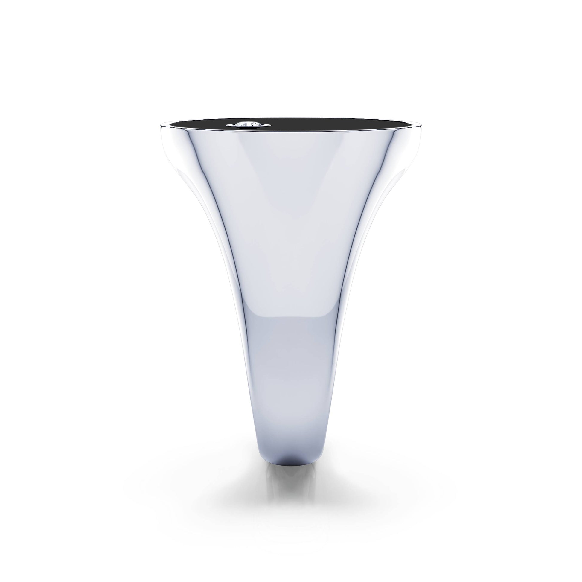 Chevalière onyx et diamant Apoline Onyx 3
