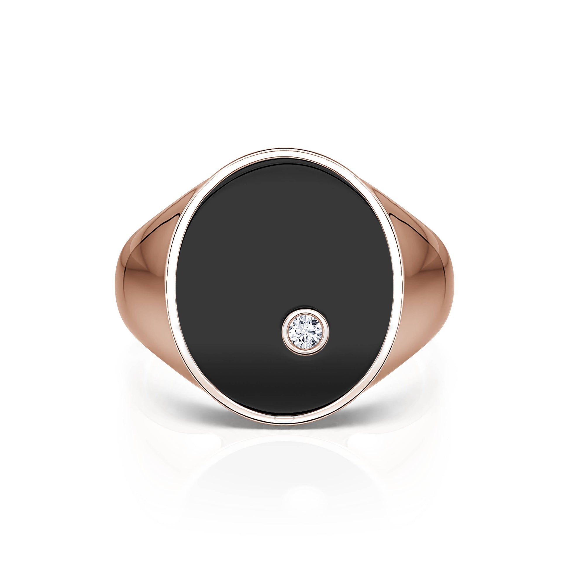 Chevalière onyx et diamant Apoline Onyx 1