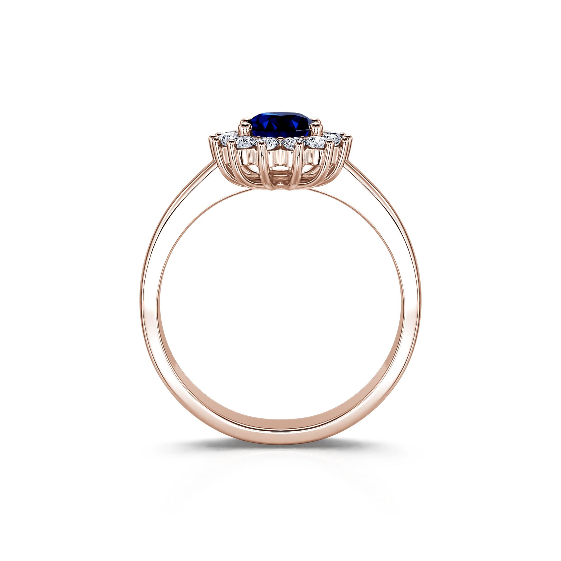 Bague marguerite diamant et saphir  Aurore Saphir 3