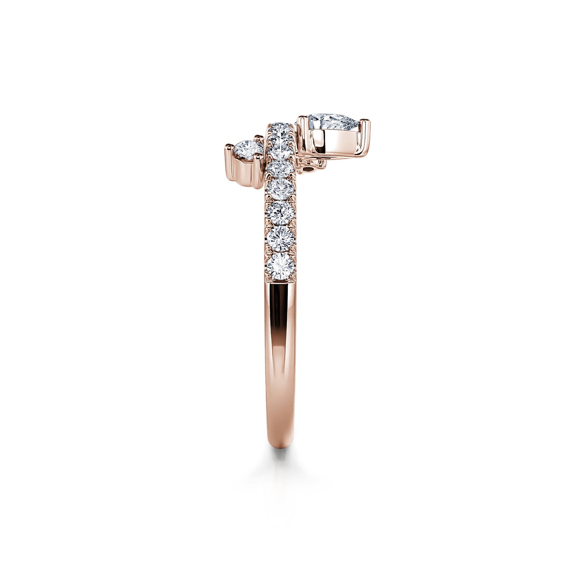 Bague de naissance or rose diamant Avril 3