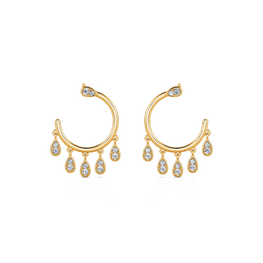Aya&nbsp;-&nbsp;Boucles d'oreilles or jaune #1