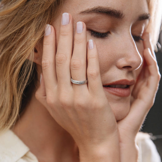 Azelle - Alliance or blanc diamant #2