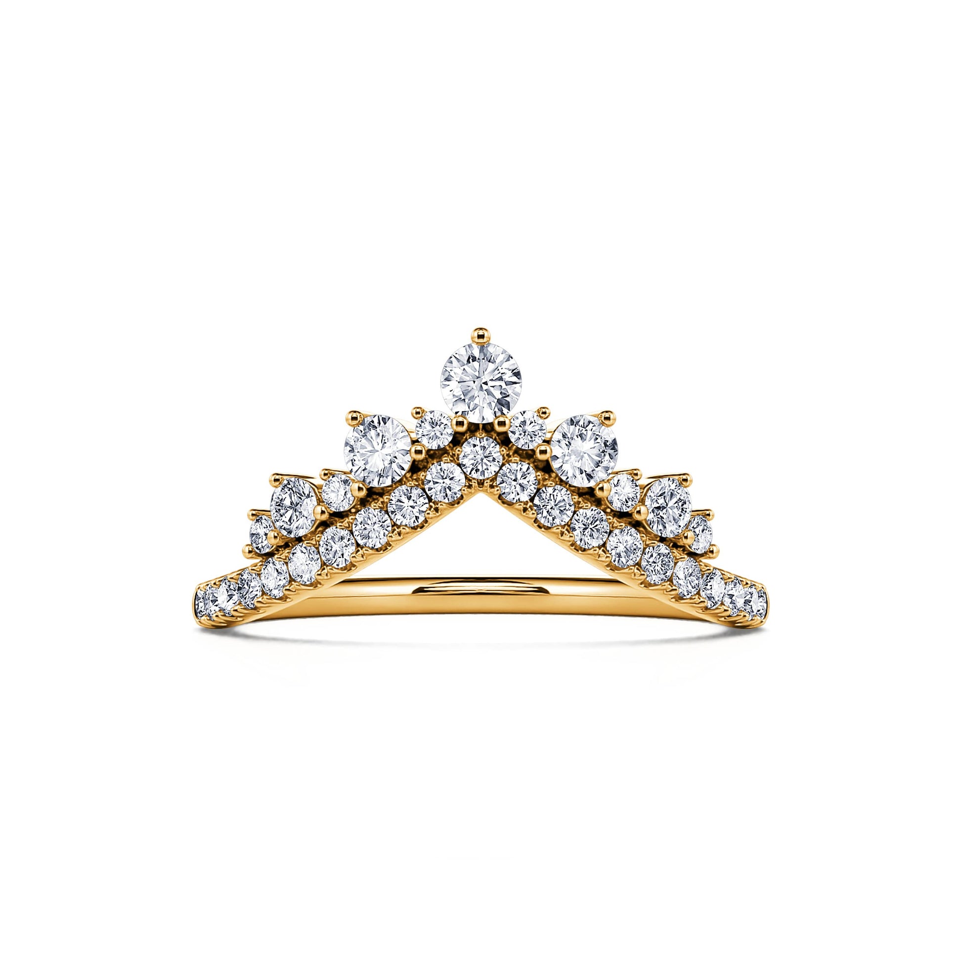 Alliance diamant or jaune Barbara 3