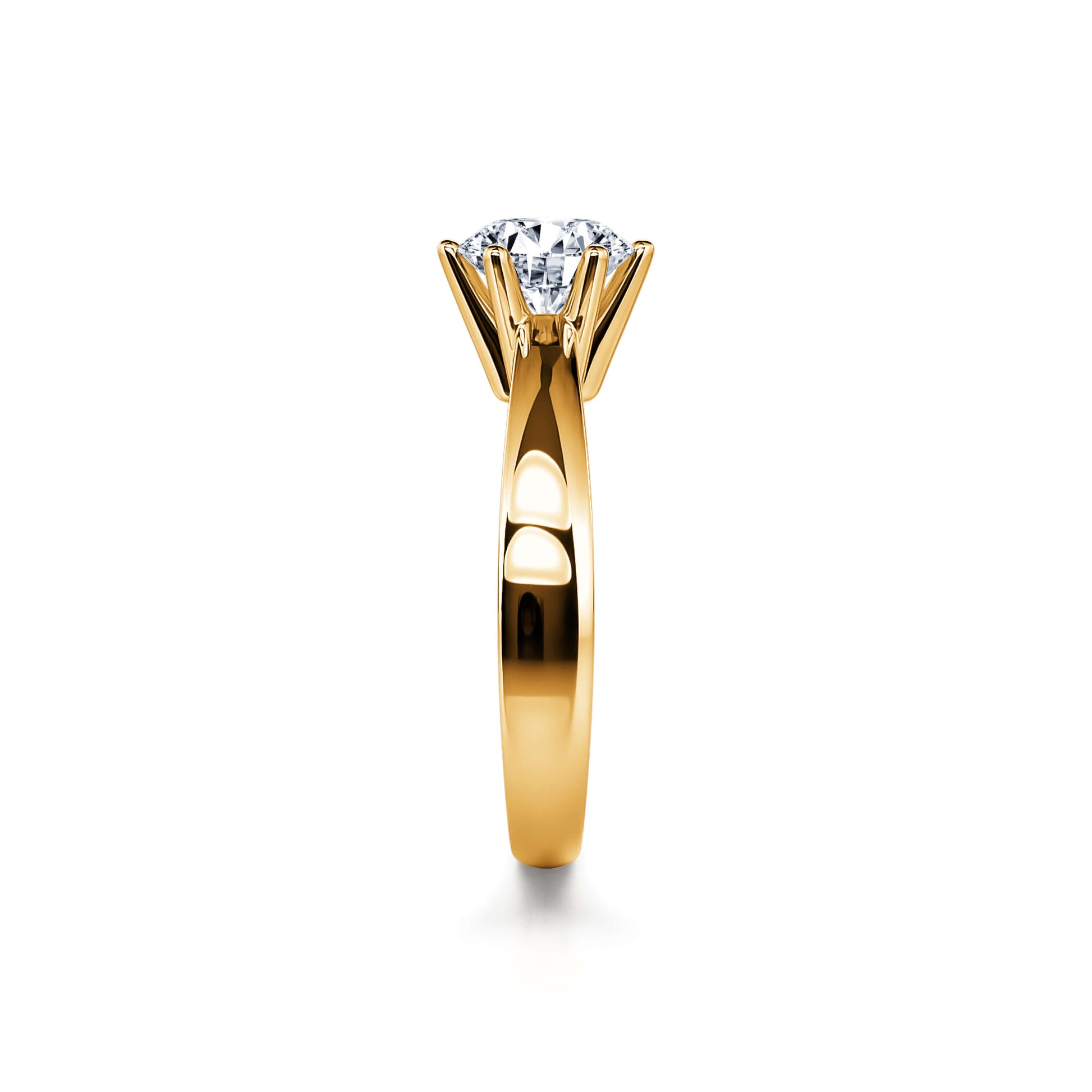 Solitaire diamant or jaune Benelie 3