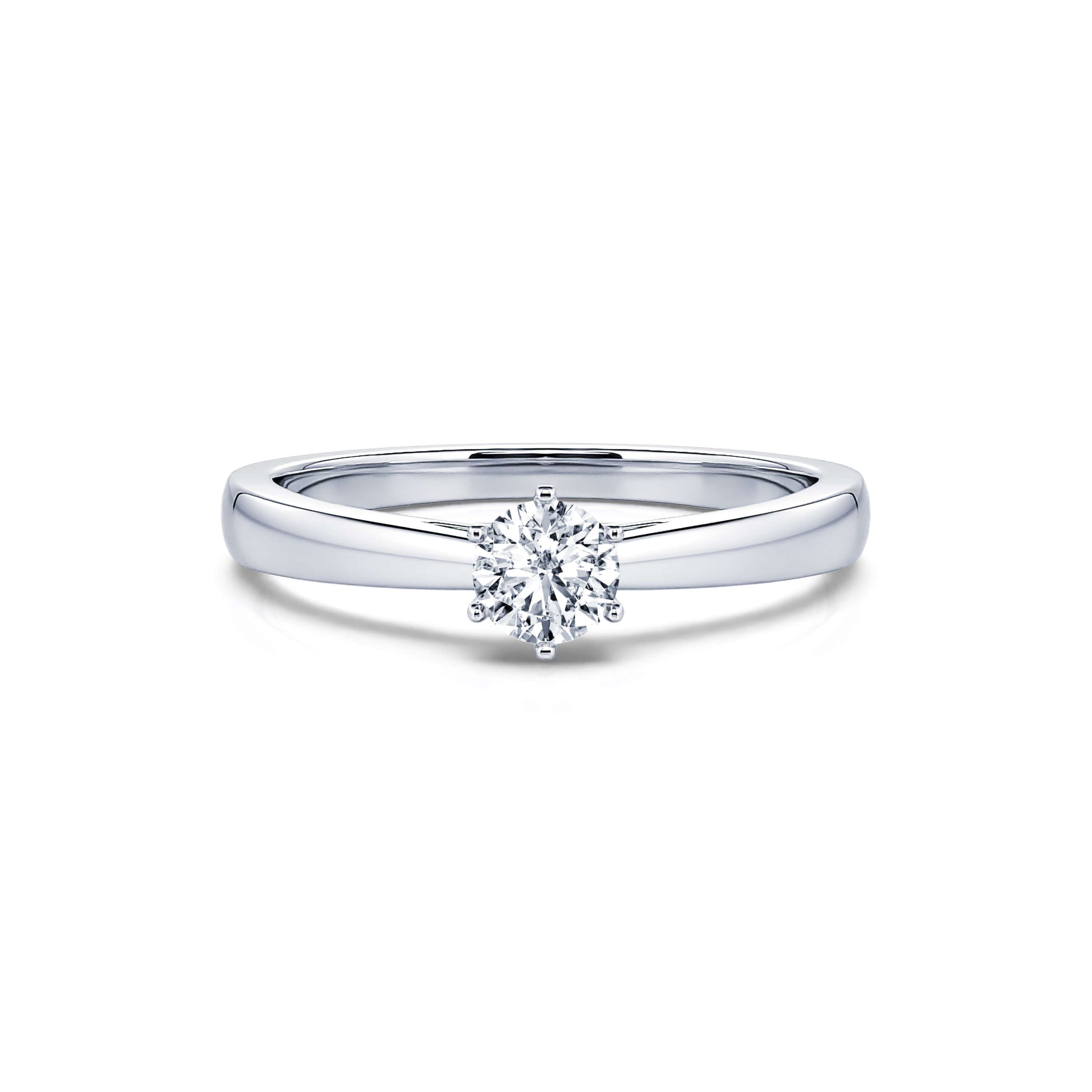 Solitaire diamant platine Benelie 1