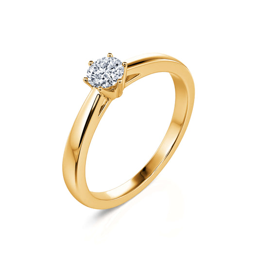 Benelie - Solitaire diamant or jaune #2