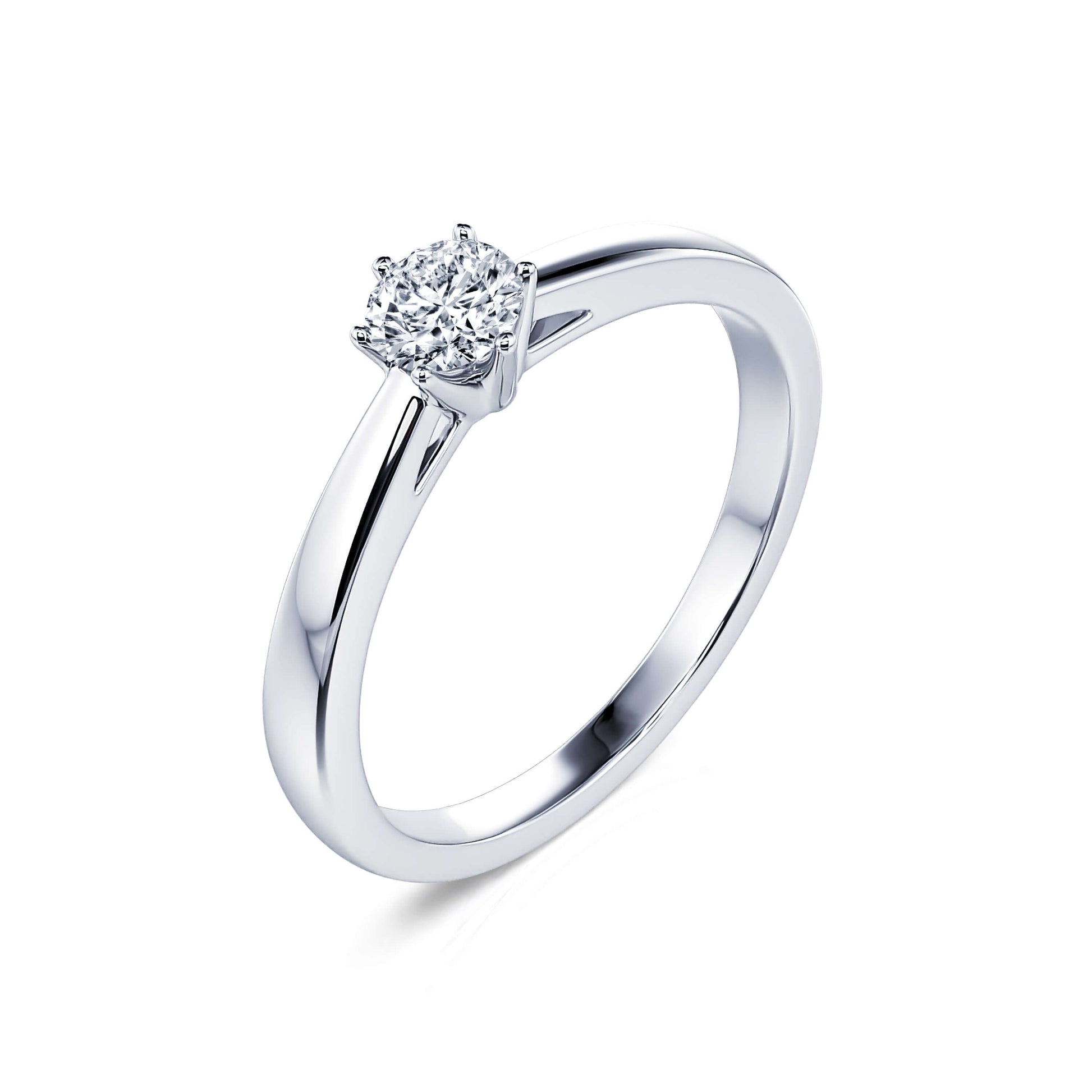 Solitaire diamant platine Benelie 2