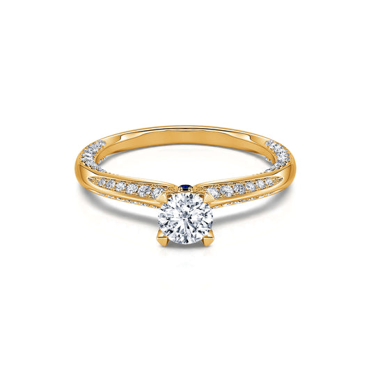 Bertille&nbsp;-&nbsp;Solitaire diamant or jaune #2
