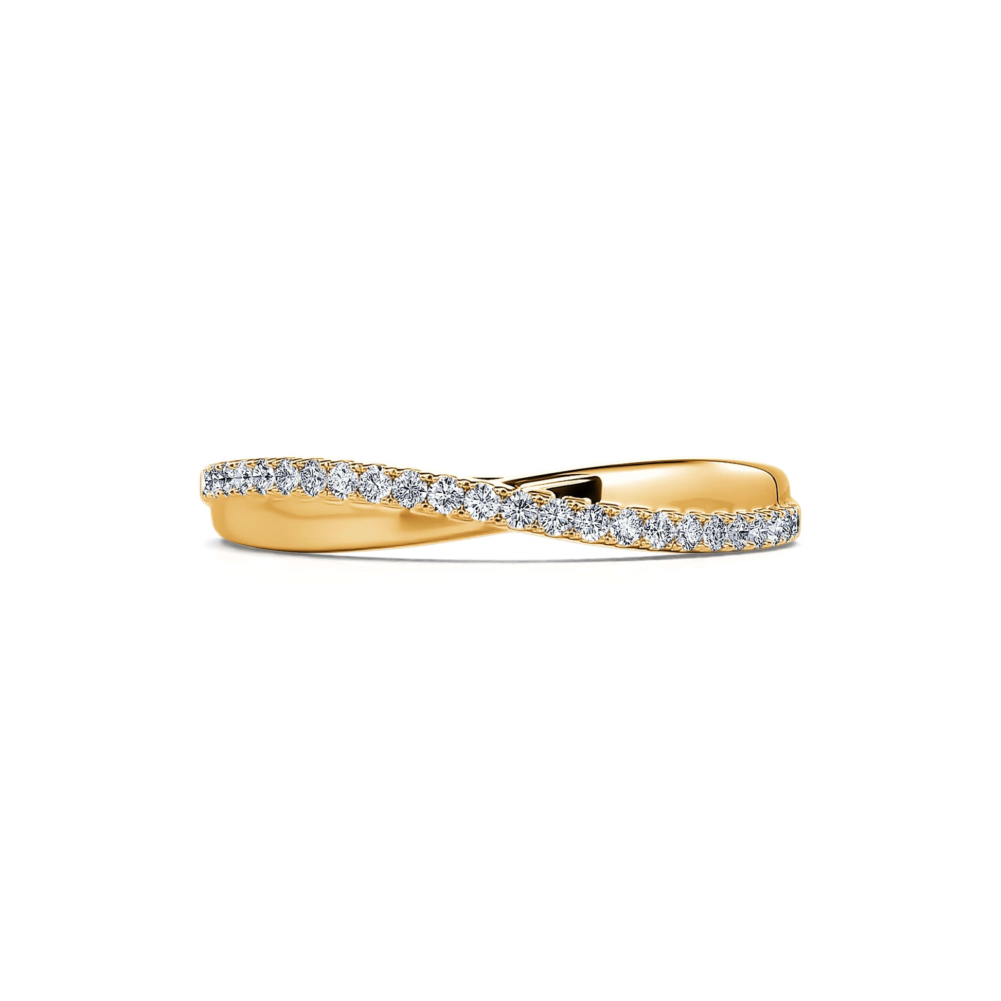 Alliance diamant or jaune Callia 2