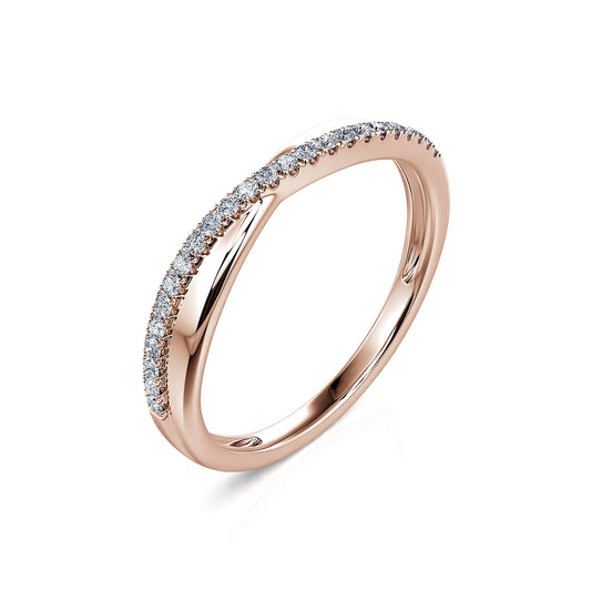 Callia - Alliance diamant or rose #1