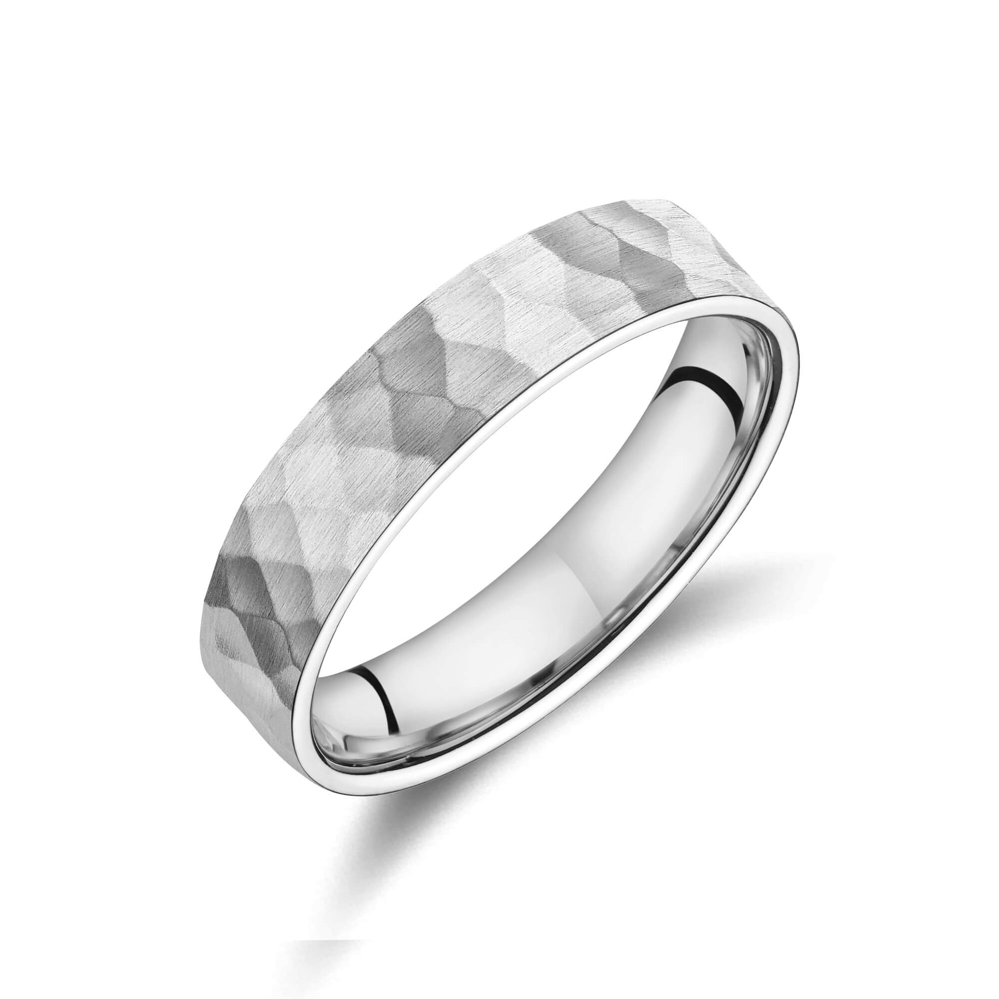 Alliance martelée platine Cayden 5 1
