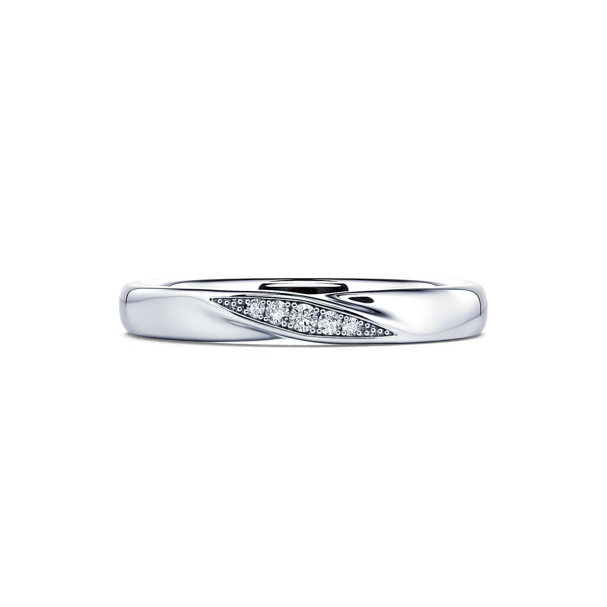 Alliance platine et diamants Celesta 2
