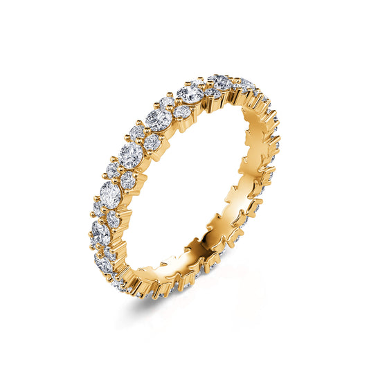 Cersei Lab - Alliance tour complet or jaune diamant de synthèse #1