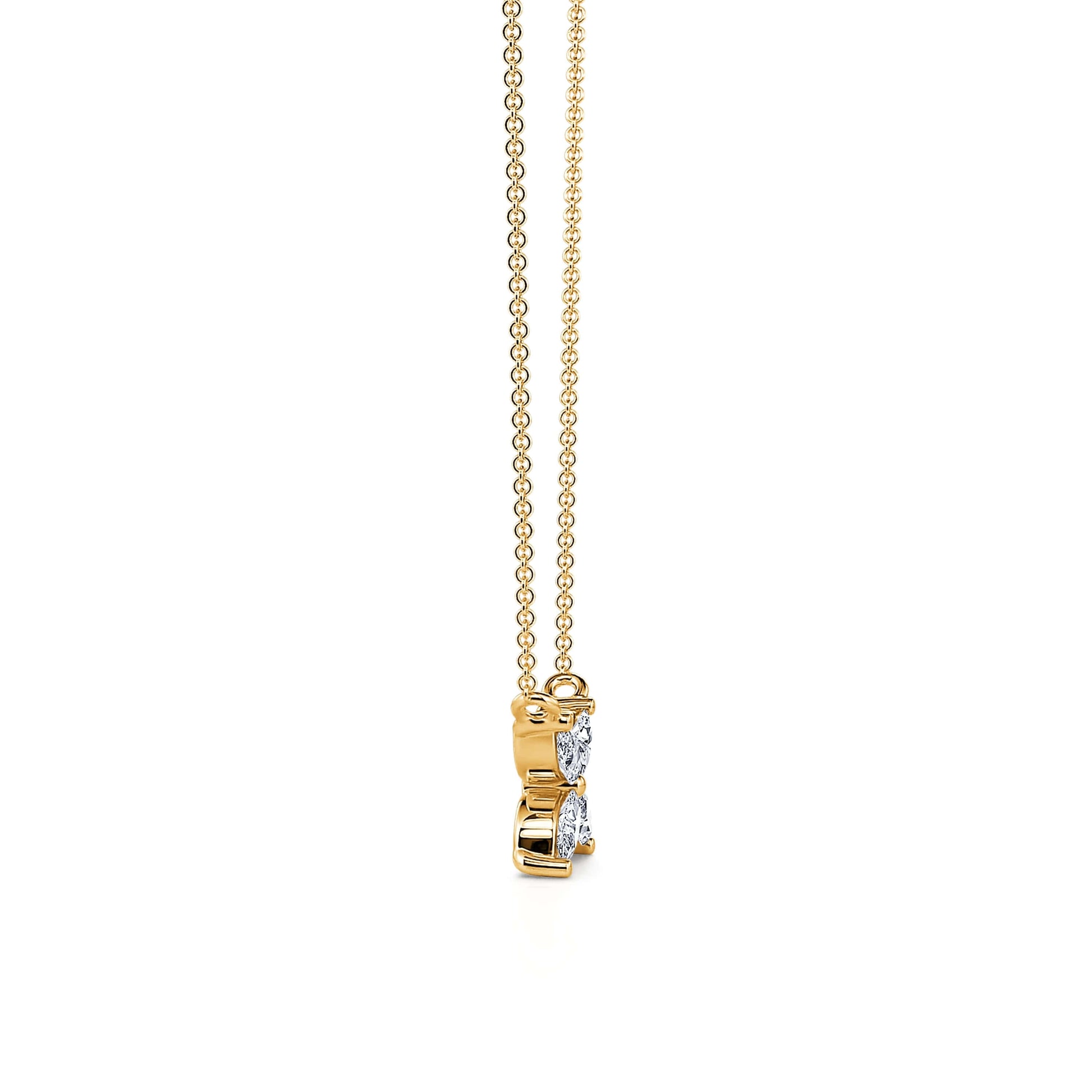 Collier or jaune diamant marquise Chance 3