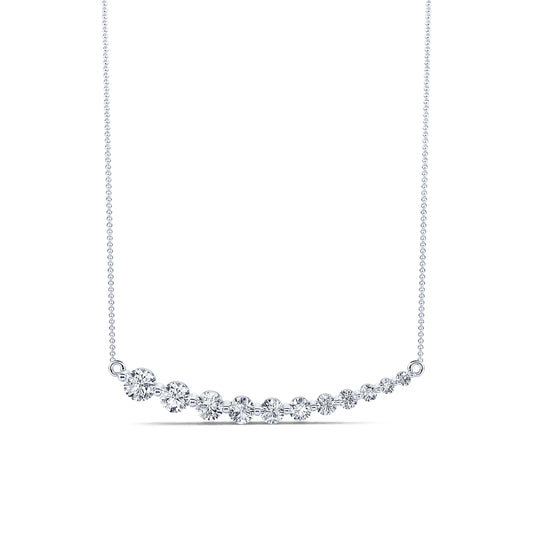 Charlie - Collier diamant gradué or blanc #1