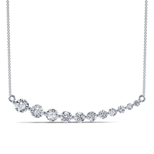 Charlie - Collier diamant gradué or blanc #2