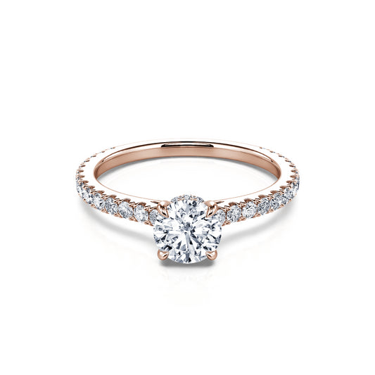 Chloé Lab - Solitaire diamant de synthèse en or rose #1